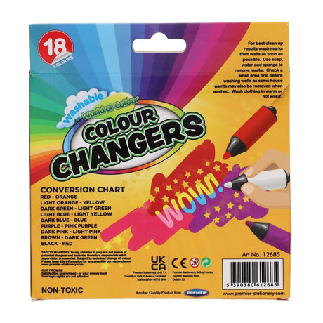 World of Colour Box of 9+1 Colour Changing Magic Markers