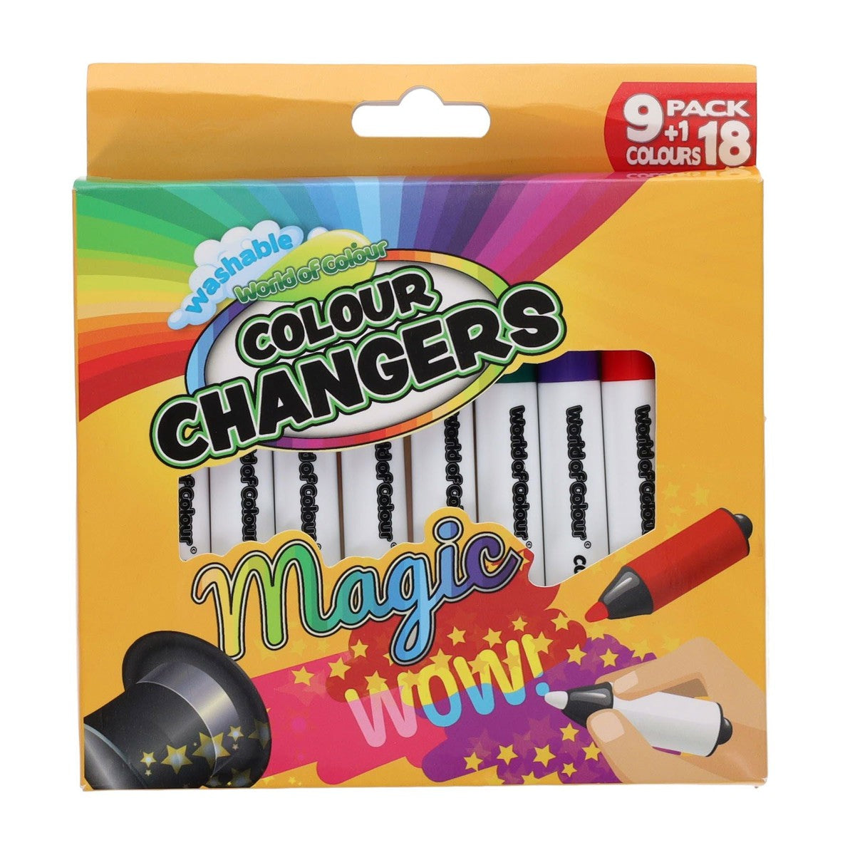 World of Colour Box of 9+1 Colour Changing Magic Markers | Buy Online ...