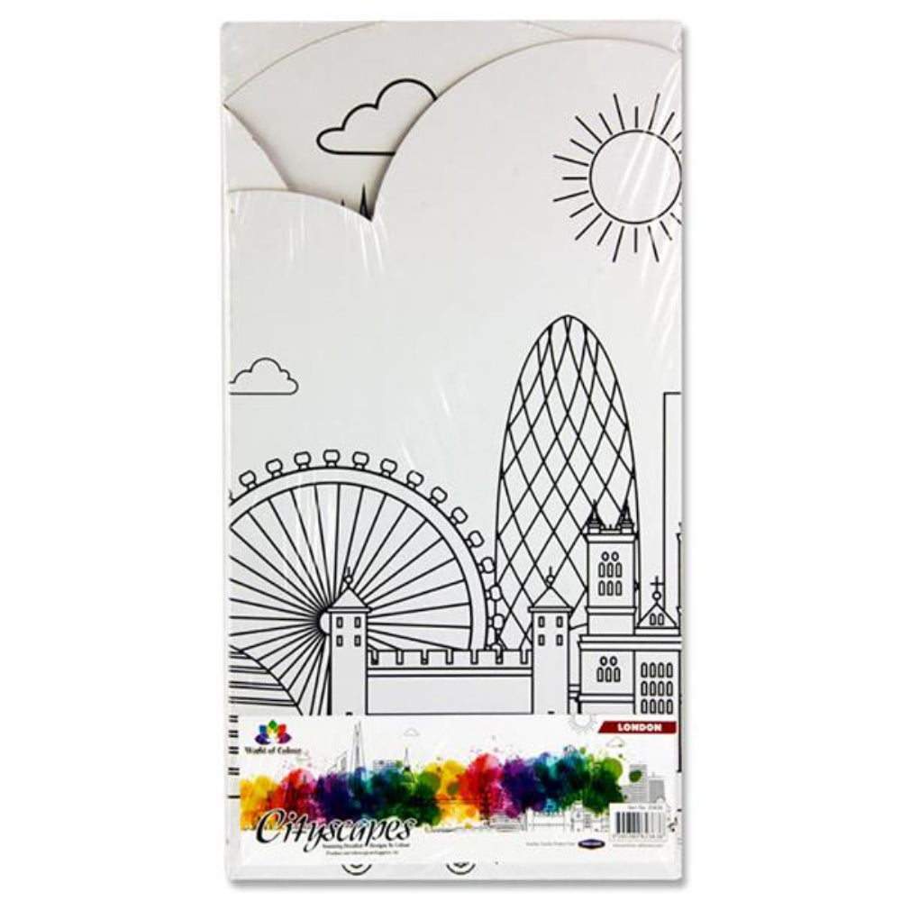 World of Colour Cityscapes Designs to Colour - London-Adult Colouring Books-World of Colour | Buy Online at Stationery Shop