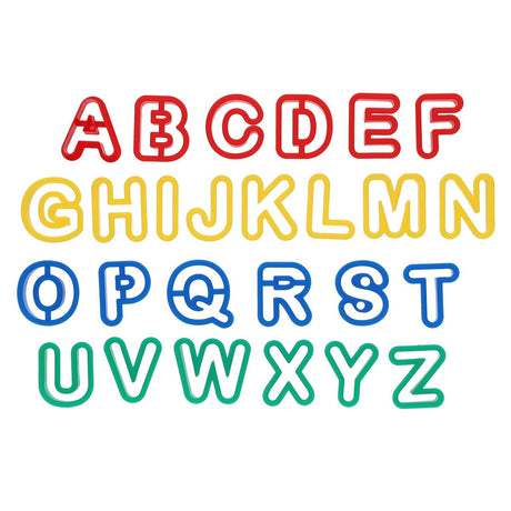 World of Colour Clay Cutters - Uppercase Letters - Pack of 26 | Stationery Shop UK