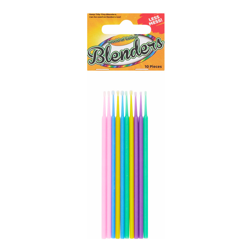 World of Colour Colourful Blenders - Pack of 10-Daubers & Blenders-World of Colour | Buy Online at Stationery Shop