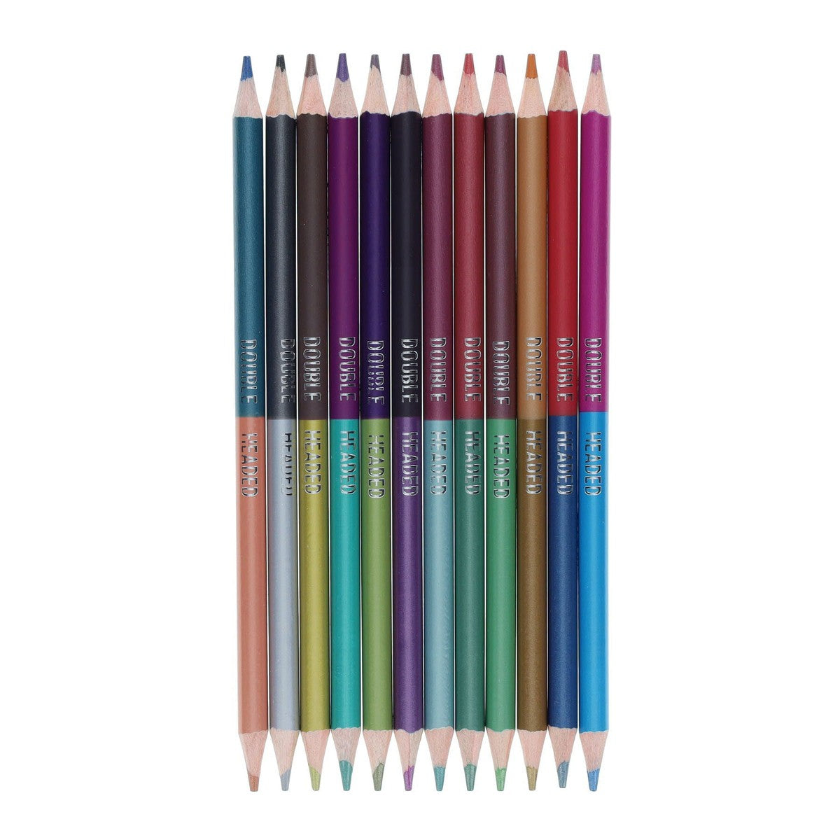 World of Colour Double-Headed Colour Pencils - Pack of 12