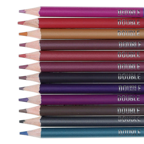 World of Colour Double-Headed Colour Pencils - Pack of 12