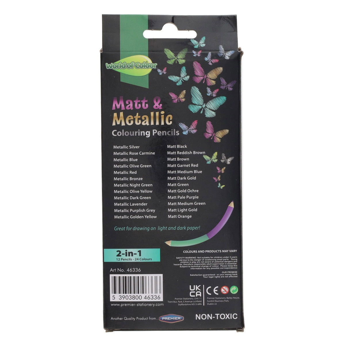 World of Colour Double-Headed Colour Pencils - Pack of 12