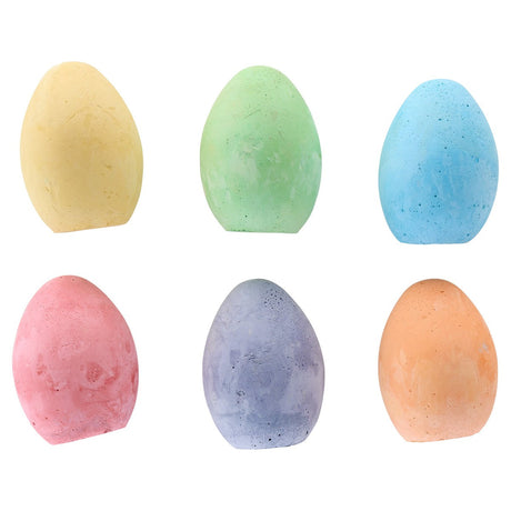 World of Colour Egg Shaped Chalk - Pack of 6