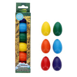 World of Colour Hand Grip Crayons - Egg Shaped - Pack of 6