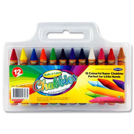 World of Colour Jumbo Chubbies Crayons - Pack of 12 | Stationery Shop UK