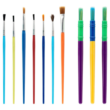 World of Colour Paint Brushes - Tub of 11