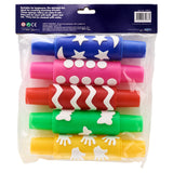World of Colour Patterned Rolling Pins - Pack of 5-Daubers & Blenders-World of Colour|StationeryShop.co.uk