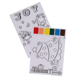 World of Colour Water Art - Paint with Water - Palette on Page - 2 Sheets - Festive-Kids Art Sets-World of Colour|StationeryShop.co.uk