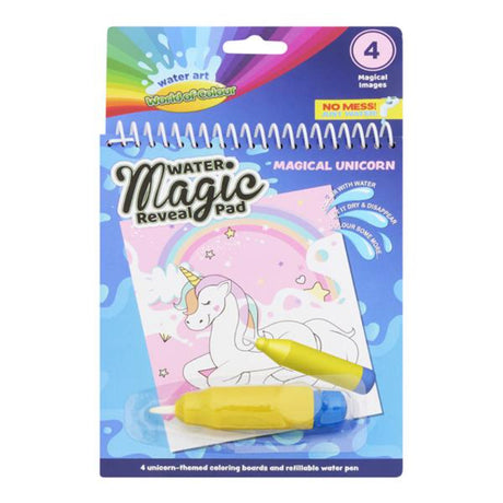 World of Colour Water Magic Reveal Pad and Water Pen - Magical Unicorn | Stationery Shop UK