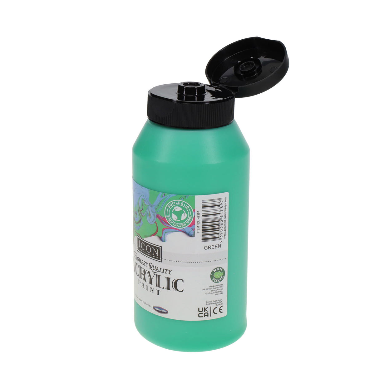 Icon Highest Quality Acrylic Paint - 500ml - Green