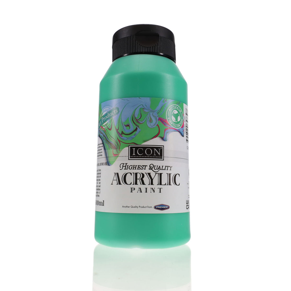 Icon Highest Quality Acrylic Paint - 500ml - Green